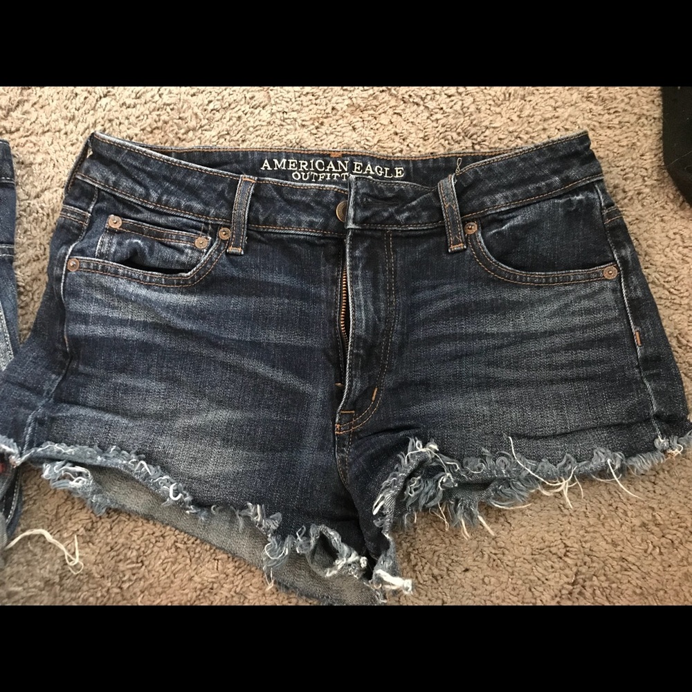 AE hi-rise jean shorts